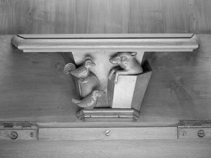 Miséricorde de la douzième stalle haute. © Région Bourgogne-Franche-Comté, Inventaire du patrimoine