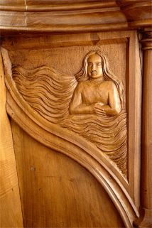 Parclose à droite de la septième stalle haute. © Région Bourgogne-Franche-Comté, Inventaire du patrimoine