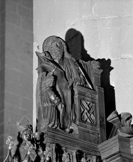 Première jouée haute : saint Matthieu. © Région Bourgogne-Franche-Comté, Inventaire du patrimoine