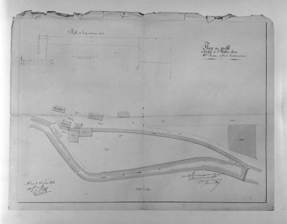 Plan et profil relatifs à l'Usine dont Mr Prost sollicite l'autorisation. © Région Bourgogne-Franche-Comté, Inventaire du patrimoine