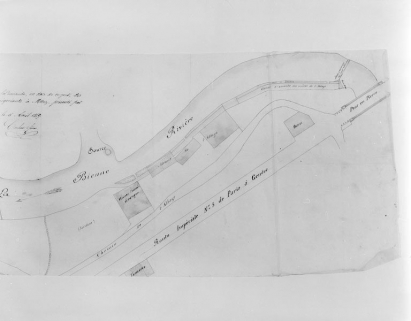 Plan relatif à la demande en date de ce jour des s.s. Cochet frères, négociants à Morez, présenté par eux soussignés [détail de la partie droite]. © Région Bourgogne-Franche-Comté, Inventaire du patrimoine