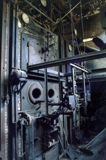 Façades des chaudières. La chaudière visible au premier plan date de 1937. © Région Bourgogne-Franche-Comté, Inventaire du patrimoine