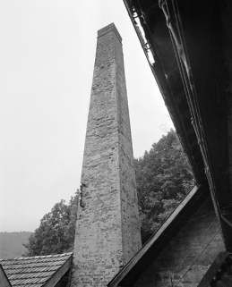 Cheminée de la chaufferie. © Région Bourgogne-Franche-Comté, Inventaire du patrimoine