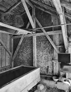 Vue de la charpente. © Région Bourgogne-Franche-Comté, Inventaire du patrimoine