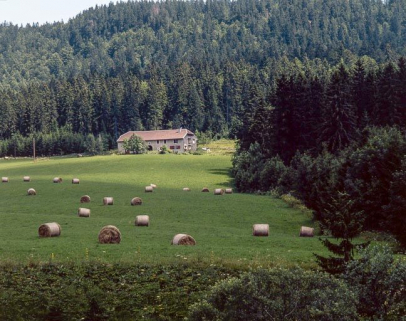 Vue éloignée de trois quarts. © Région Bourgogne-Franche-Comté, Inventaire du patrimoine