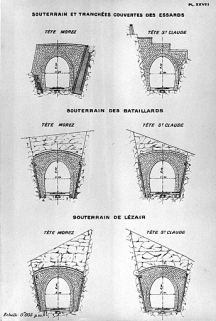 [Têtes des souterrains des Essards, des Bataillards et de Lézair, commune de Morbier], [1919]. © Région Bourgogne-Franche-Comté, Inventaire du patrimoine