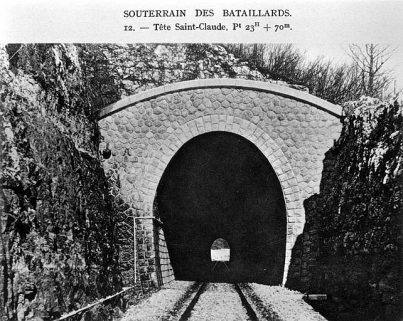 Souterrain des Bataillards. Tête Saint-Claude, [1919]. © Région Bourgogne-Franche-Comté, Inventaire du patrimoine