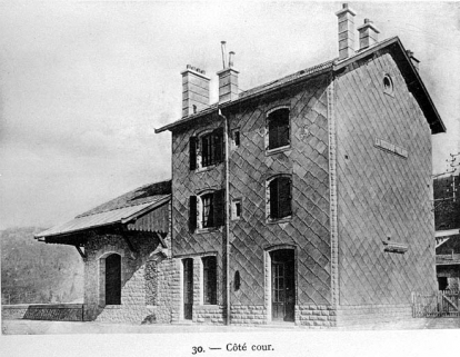 Bâtiment. - Côté cour, [1919]. © Région Bourgogne-Franche-Comté, Inventaire du patrimoine