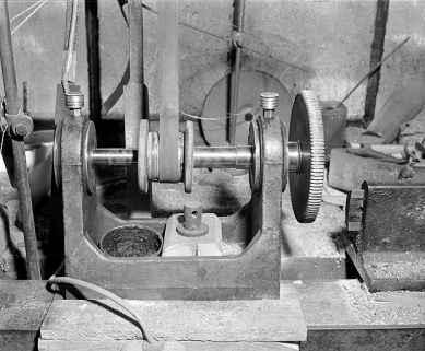 Vue d'ensemble de la machine équipée d'une fraise. © Région Bourgogne-Franche-Comté, Inventaire du patrimoine