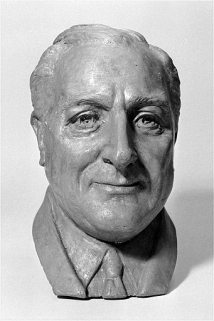 Franklin Delano Roosevelt (modèle en Zamak). Dimensions (en cm) : 25 h, 16 la, 21 pr. © Région Bourgogne-Franche-Comté, Inventaire du patrimoine