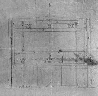 Elévation de la face antérieure. © Région Bourgogne-Franche-Comté, Inventaire du patrimoine