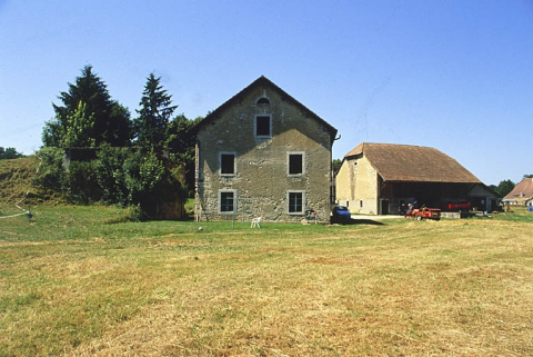 Mur-pignon nord du moulin. © Région Bourgogne-Franche-Comté, Inventaire du patrimoine