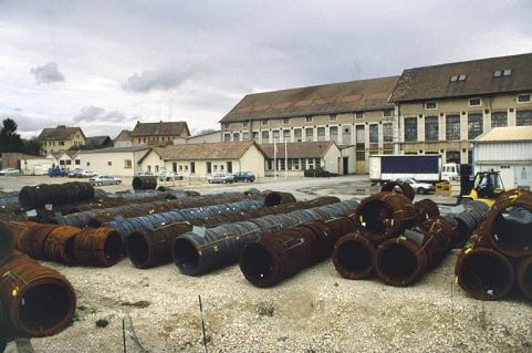 Ateliers de fabrication et parc à fil depuis le sud. © Région Bourgogne-Franche-Comté, Inventaire du patrimoine Ateliers de fabrication et parc à fil depuis le sud. © Région Bourgogne-Franche-Comté, Inventaire du patrimoine