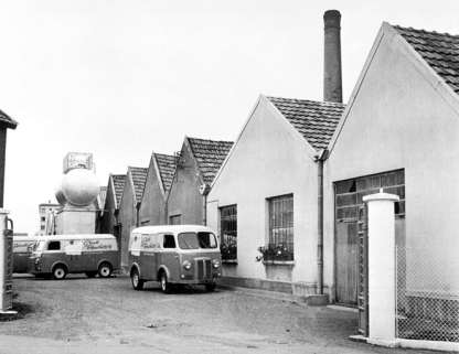 Pignons ouest des ateliers depuis l'entrée. © Région Bourgogne-Franche-Comté, Inventaire du patrimoine