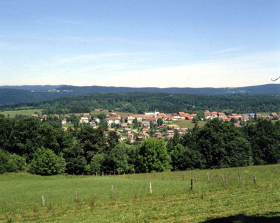 Vue générale du village de Longchaumois. © Région Bourgogne-Franche-Comté, Inventaire du patrimoine