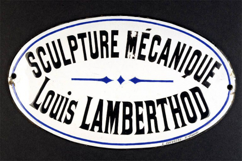 Plaque émaillée de l'atelier de Louis Lamberthod. © Région Bourgogne-Franche-Comté, Inventaire du patrimoine