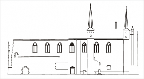Restitution photogrammétrique de la face sud. © Région Bourgogne-Franche-Comté, Inventaire du patrimoine