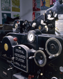 Détail de la partie centrale de la machine, du côté service. © Région Bourgogne-Franche-Comté, Inventaire du patrimoine
