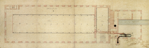 Plan du rez-de-chaussée de la filature en 1860. © Région Bourgogne-Franche-Comté, Inventaire du patrimoine