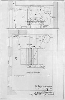 Plan de l'atelier de parage. © Région Bourgogne-Franche-Comté, Inventaire du patrimoine