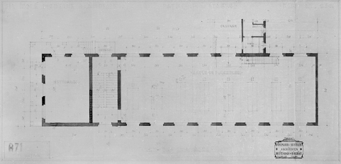 Fil Isolé Moderne S.A. Delle - Bâtiment à étages. Agrandissement 1929. Rez-de-chaussée - T 1.1. © Région Bourgogne-Franche-Comté, Inventaire du patrimoine