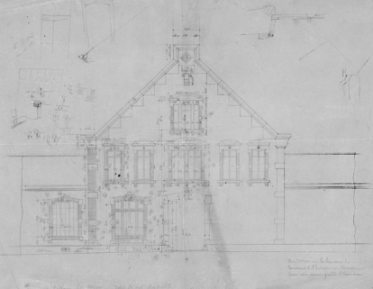 [Façade antérieure de la maison d'habitation de l'usine]. © Région Bourgogne-Franche-Comté, Inventaire du patrimoine