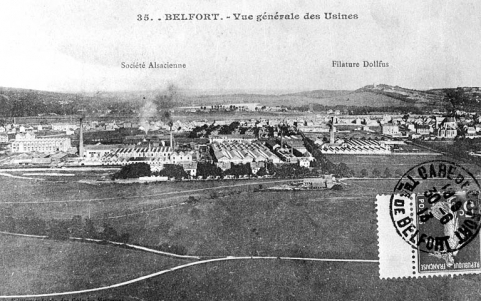Belfort - Vue générale des Usines. © Région Bourgogne-Franche-Comté, Inventaire du patrimoine