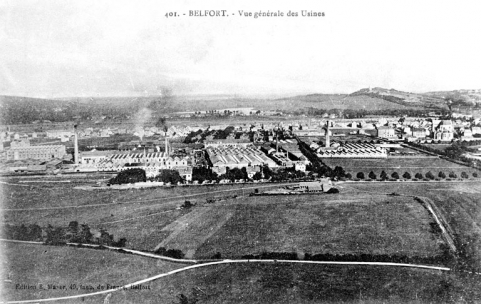Belfort. Vue générale des Usines. © Région Bourgogne-Franche-Comté, Inventaire du patrimoine