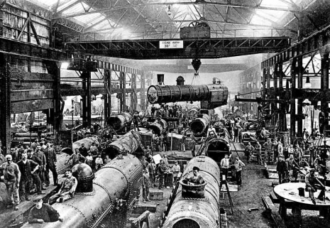 Montage des chaudières de locomotives. © Région Bourgogne-Franche-Comté, Inventaire du patrimoine