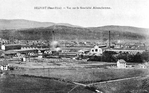 Belfort (Haut-Rhin) - Vue sur la Société Alsacienne. © Région Bourgogne-Franche-Comté, Inventaire du patrimoine