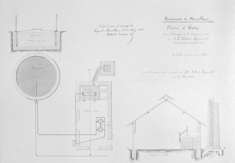Usine à gaz pour l'éclairage de la fabrique de vis de MM. Viellard-Migeon & Cie. © Région Bourgogne-Franche-Comté, Inventaire du patrimoine Usine à gaz pour l'éclairage de la fabrique de vis de MM. Viellard-Migeon & Cie. © Région Bourgogne-Franche-Comté, Inventaire du patrimoine