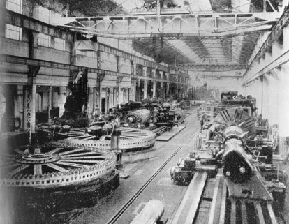 Hall de montage des grandes dynamos. © Région Bourgogne-Franche-Comté, Inventaire du patrimoine