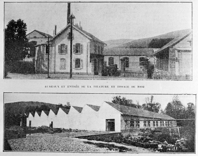 Bureaux, entrée et atelier de tissage du Rioz. © Région Bourgogne-Franche-Comté, Inventaire du patrimoine