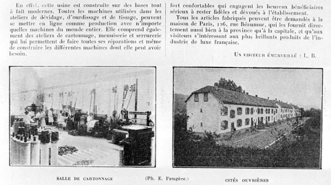 Salle de cartonnage et cités ouvrières. © Région Bourgogne-Franche-Comté, Inventaire du patrimoine