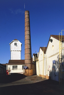 Réservoir industriel, cheminée et entrepôt industriel. © Région Bourgogne-Franche-Comté, Inventaire du patrimoine