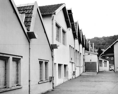 Alignement nord de l'ancien atelier de fabrication. © Région Bourgogne-Franche-Comté, Inventaire du patrimoine