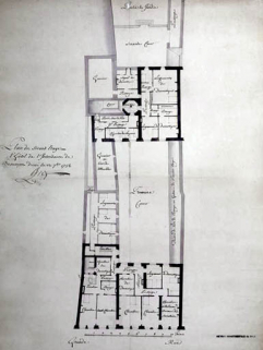 Plan du premier étage. © Région Bourgogne-Franche-Comté, Inventaire du patrimoine