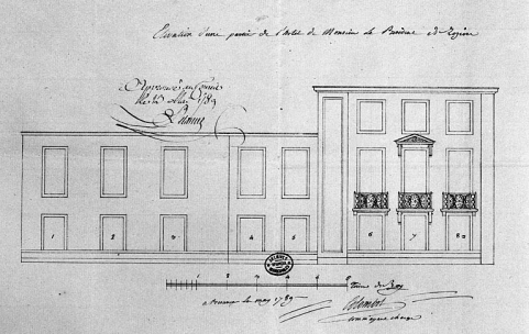 Elévation de la façade sur rue. © Région Bourgogne-Franche-Comté, Inventaire du patrimoine