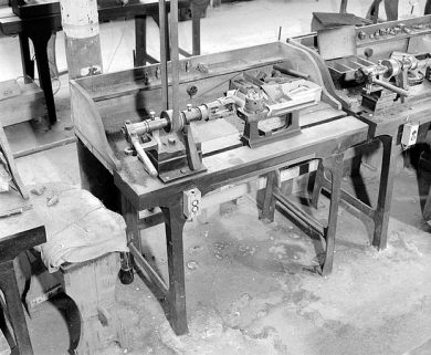 Vue d'ensemble rapprochée du tour central (atelier principal). © Région Bourgogne-Franche-Comté, Inventaire du patrimoine