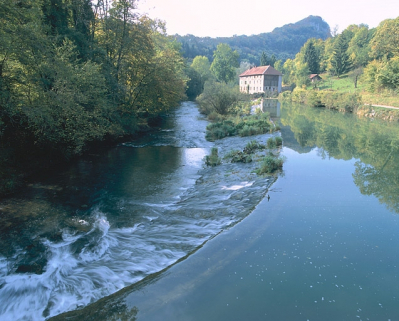 Vue d'ensemble depuis le pont. © Région Bourgogne-Franche-Comté, Inventaire du patrimoine
