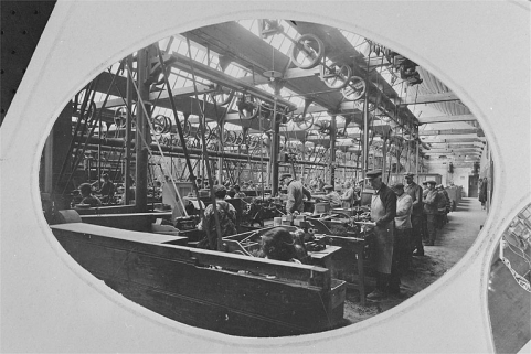 Vue intérieure de l'atelier de fabrication de pipes depuis l'est. © Région Bourgogne-Franche-Comté, Inventaire du patrimoine