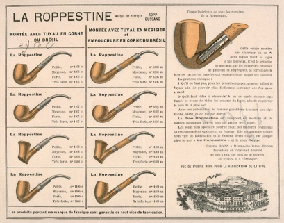 Affichette publicitaire pour le modèle la Roppestine. © Région Bourgogne-Franche-Comté, Inventaire du patrimoine