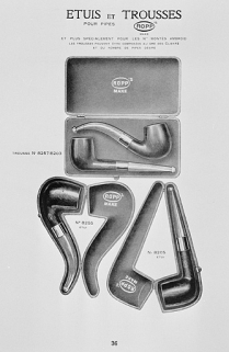 Etuis et trousses pour pipes Ropp. © Région Bourgogne-Franche-Comté, Inventaire du patrimoine