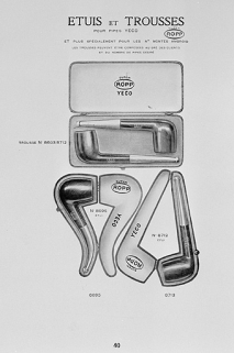 Etuis et trousses pour pipes Yeco. © Région Bourgogne-Franche-Comté, Inventaire du patrimoine