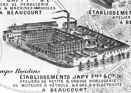 Plan monumental des grandes usines de la vallée de Montbéliard et partie du Territoire de Belfort [l'usine des Fonteneilles]. © Région Bourgogne-Franche-Comté, Inventaire du patrimoine