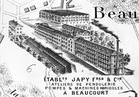 Plan monumental des grandes usines de la vallée de Montbéliard et partie du Territoire de Belfort [la Pendulerie]. © Région Bourgogne-Franche-Comté, Inventaire du patrimoine