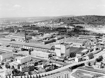 Vue aérienne depuis le nord-est. © Région Bourgogne-Franche-Comté, Inventaire du patrimoine
