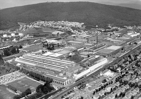 Vue aérienne depuis le sud-est. © Région Bourgogne-Franche-Comté, Inventaire du patrimoine