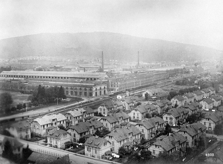 Vue générale panoramique des usines de Belfort. © Région Bourgogne-Franche-Comté, Inventaire du patrimoine