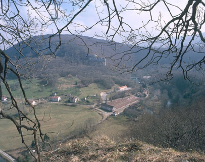 Vue plongeante depuis le sud-ouest. © Région Bourgogne-Franche-Comté, Inventaire du patrimoine